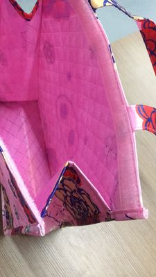 Les sacs à provisions personnalisés ont coloré le type à extrémité élevé pliable matériel de toile
